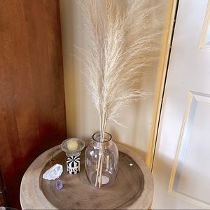 Clear Light Pink Vase